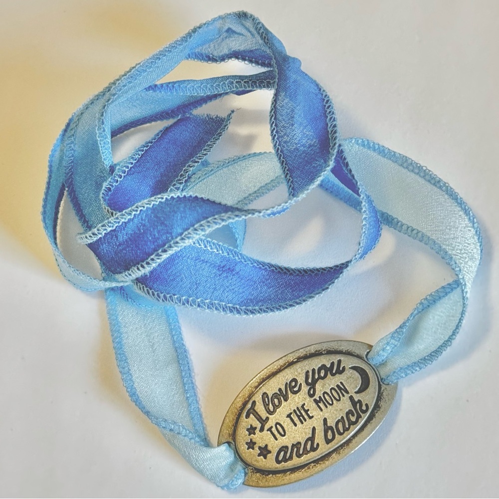 Hand Crafted Silk Dyed Ribbon Wrap Encouragement Bracelets
